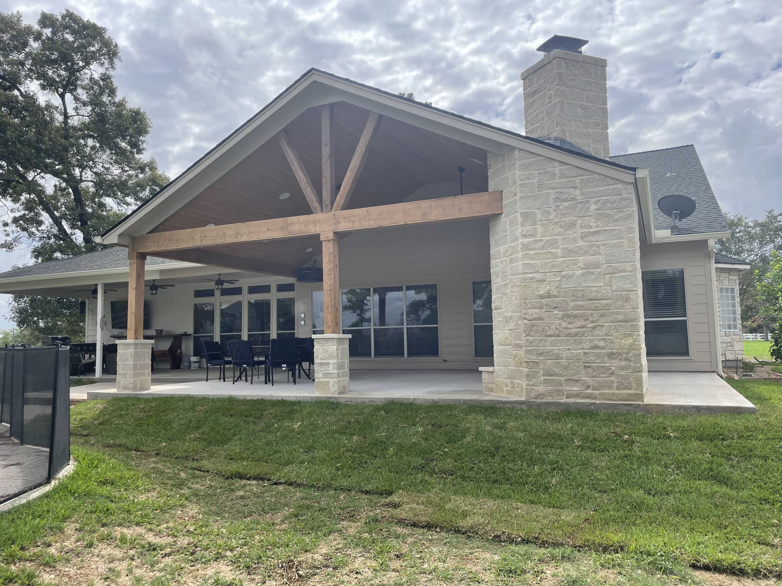 Completed patio and outdoor living project near Hedwig Village, TX by Texas Patio Pros