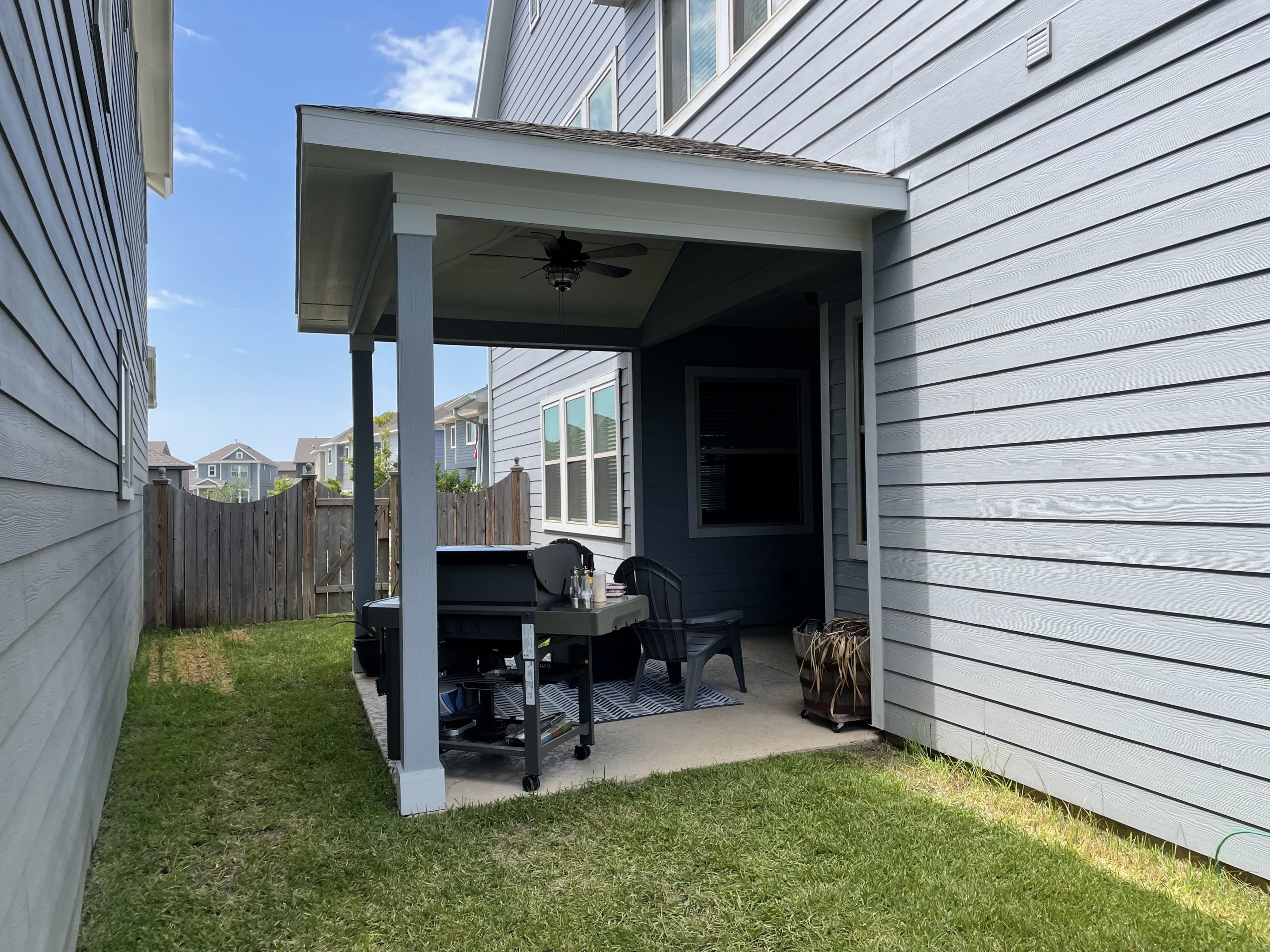 Completed patio and outdoor living project near Hockley, TX by Texas Patio Pros