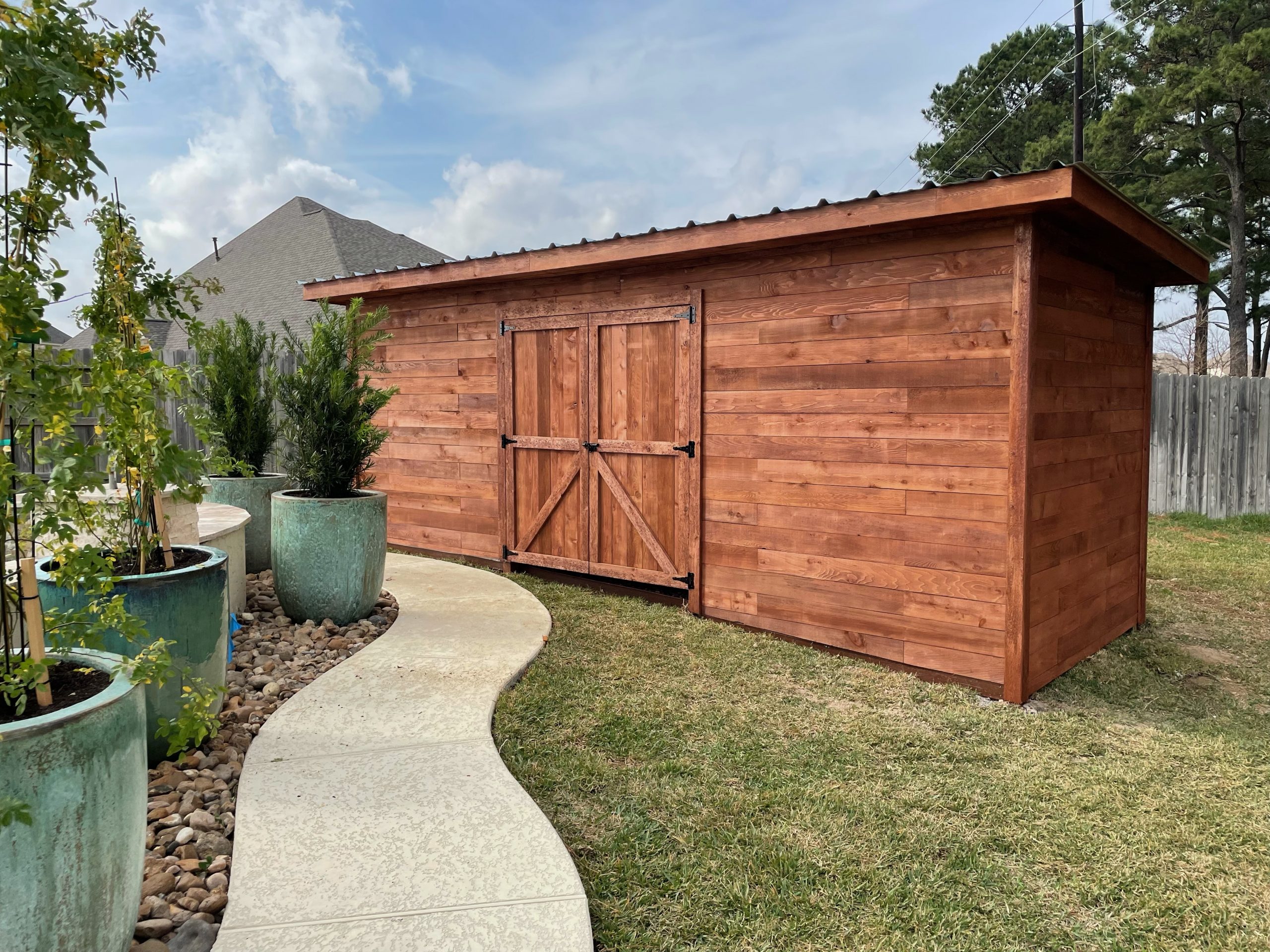 Completed patio and outdoor living project near Waller, TX by Texas Patio Pros
